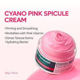 Dr.Melaxin open jar cream swirl highlighting smooth texture benefit