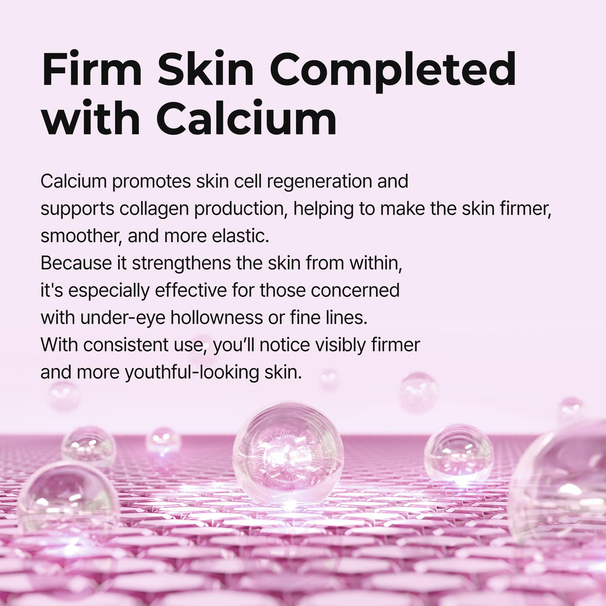 Dr.Melaxin jar with ingredient visuals indicating collagen and calcium support