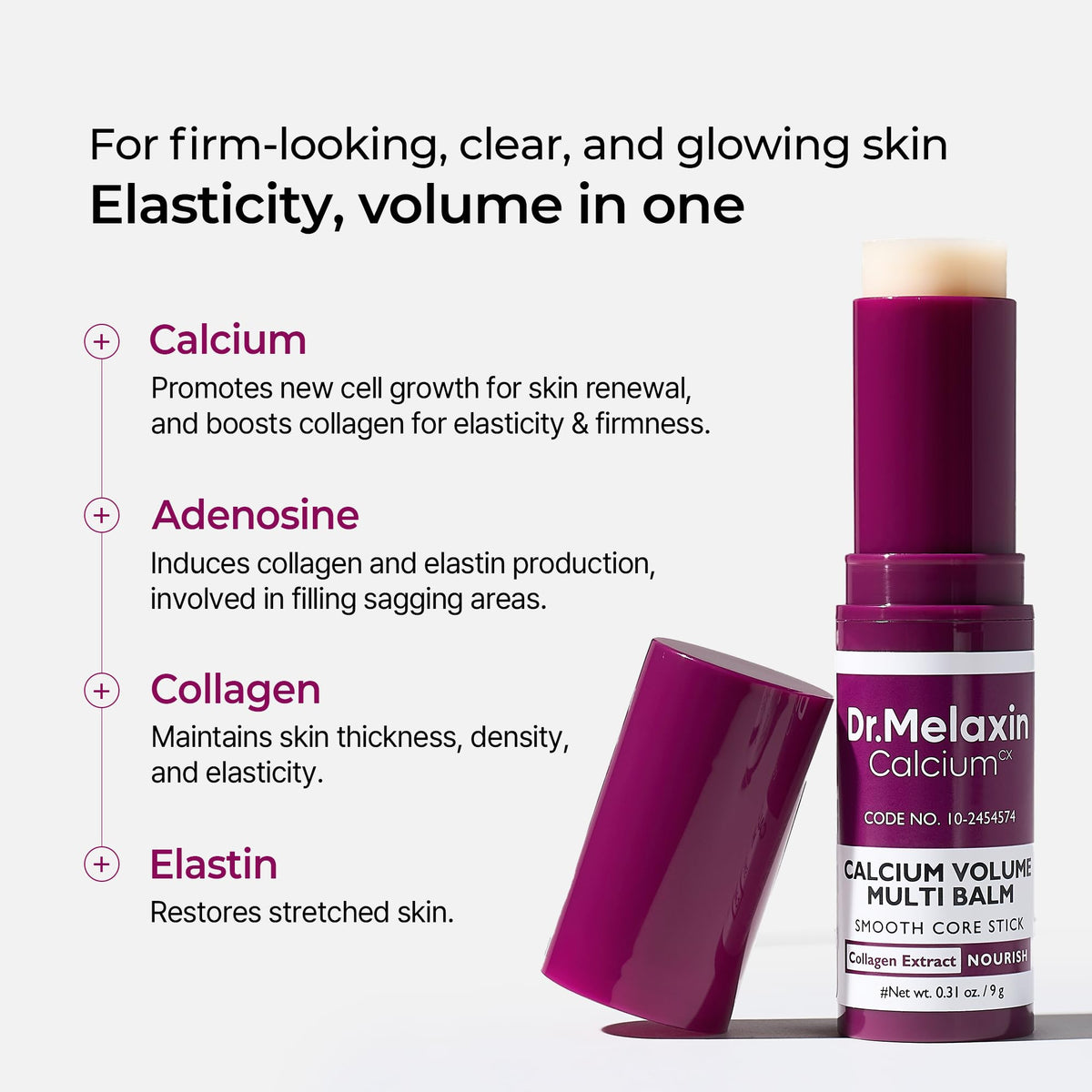 Dr.Melaxin used on neck and jawline, firms and smooths appearance