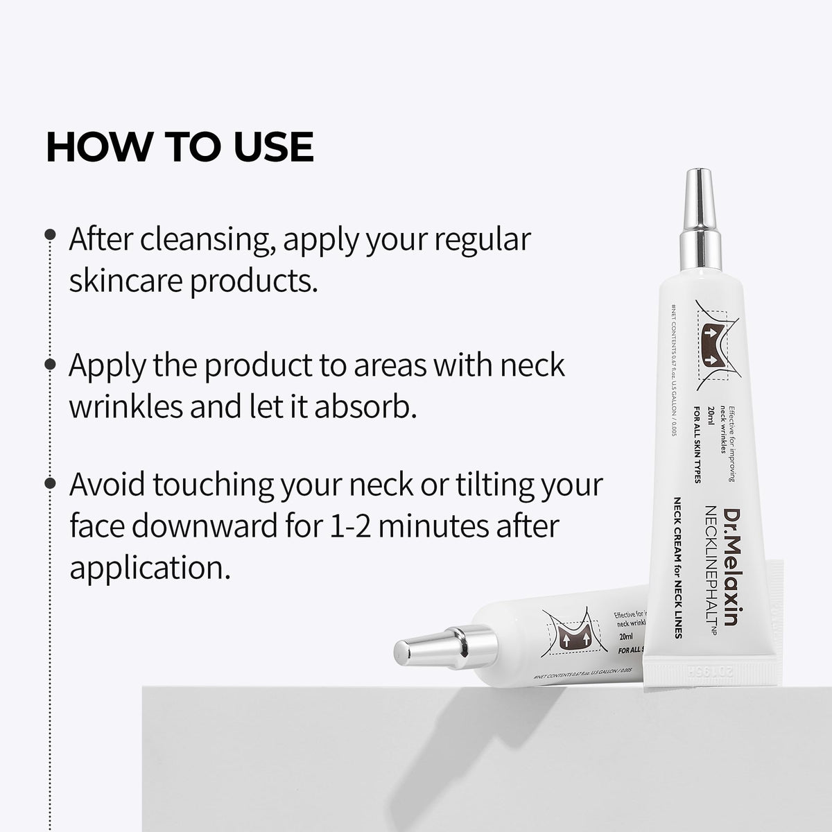 Dr.Melaxin label ingredients close-up highlighting Linefill and peptide benefit