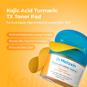 Dr.Melaxin open pack with visible saturated pads for easy application