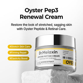 Dr.Melaxin cream texture close-up showing lightweight absorbent finish