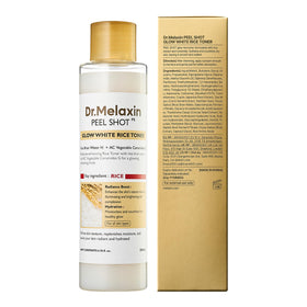 Dr.Melaxin packaging box beside bottle illustrating product presentation