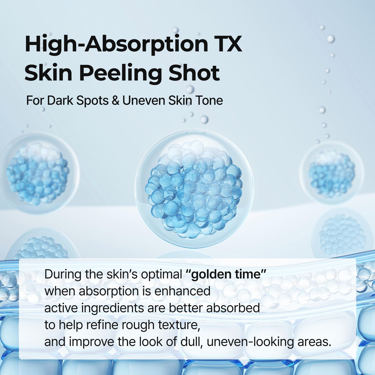 Dr.Melaxin before and after texture comparison indicating smoother skin