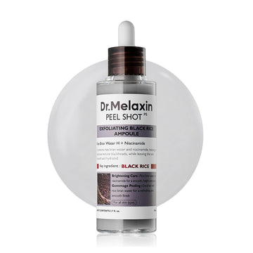 Dr.Melaxin front packaging showing ampoule and benefits