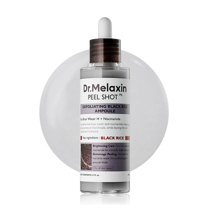 Dr.Melaxin front packaging showing ampoule and benefits