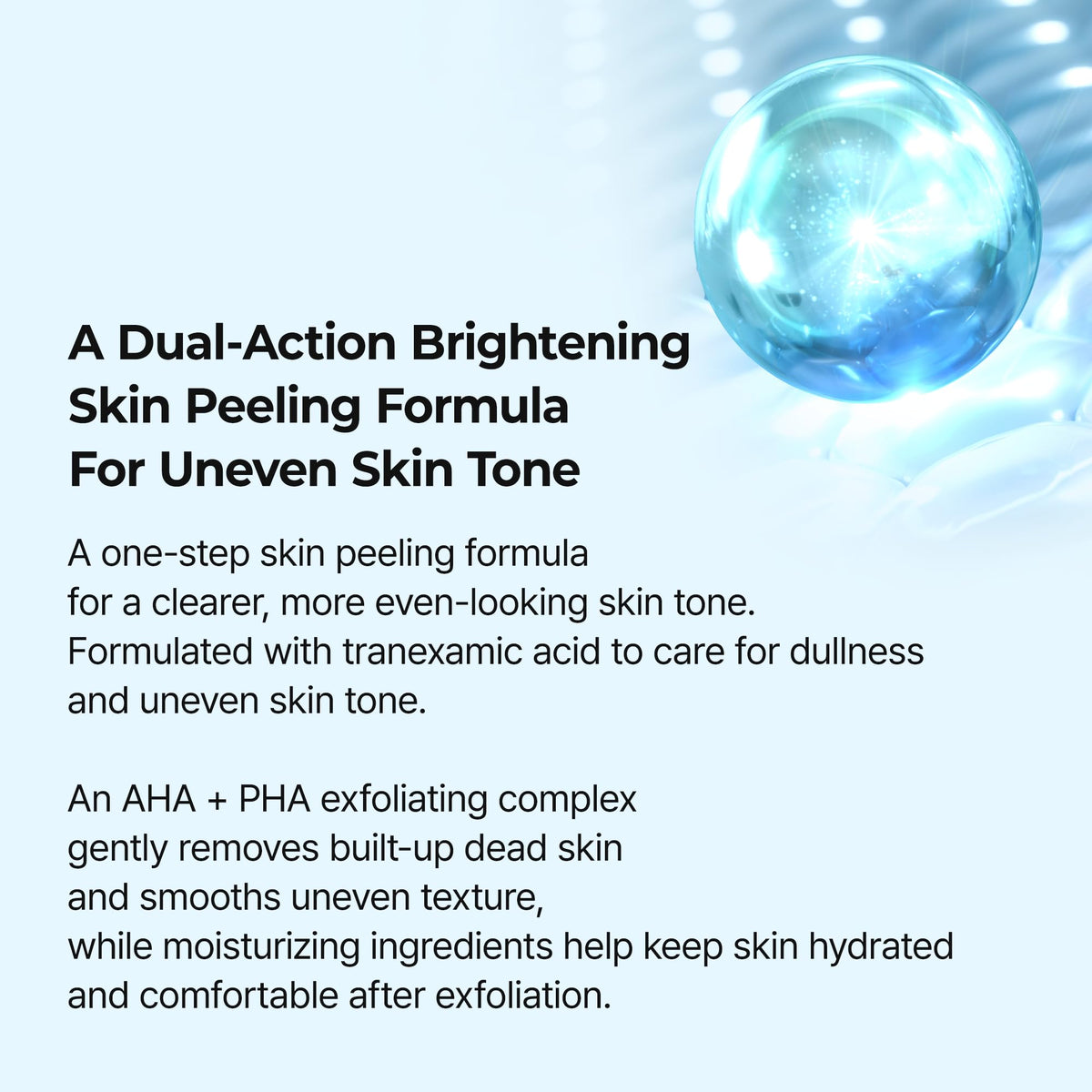 Dr.Melaxin in bathroom routine illustrating layering and improved clarity