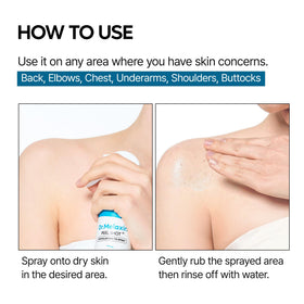 Dr.Melaxin used on legs and chest showcasing smoother-looking skin