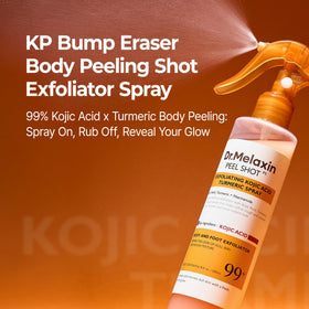 Dr.Melaxin spray nozzle dispensing exfoliator for fast even coverage