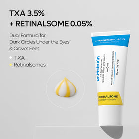 Dr.Melaxin press dispenser action demonstrating even dual cream release