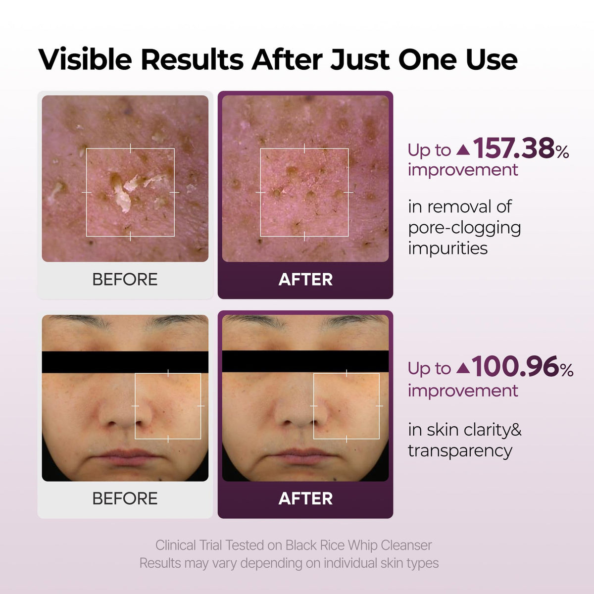 Dr.Melaxin cleanser squeezed on hand illustrating easy dispense and spreadability