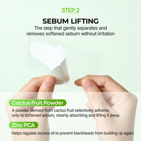 Dr.Melaxin removed strip displaying extracted impurities for clarity