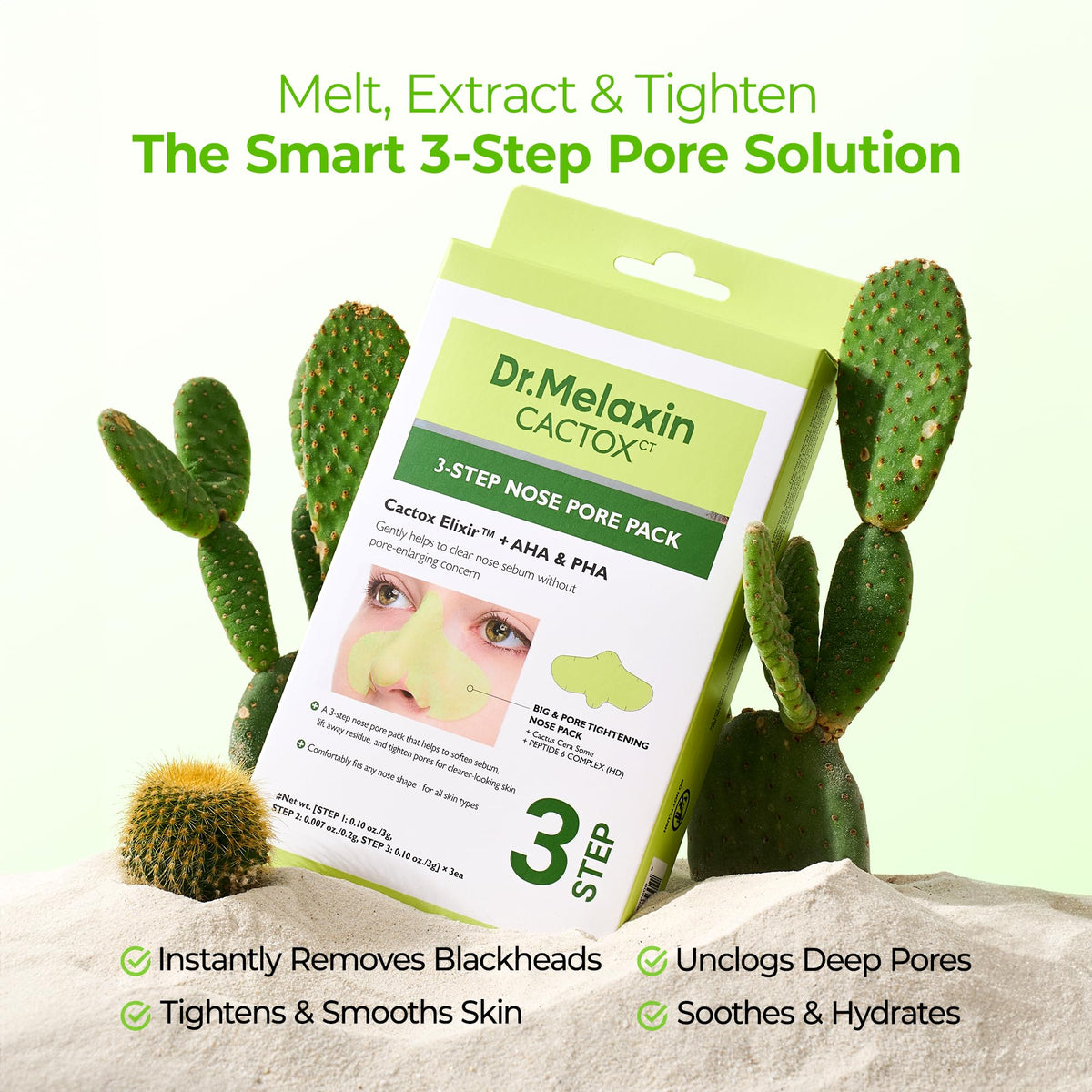 Dr.Melaxin Step 1 pad texture close-up easing blackheads