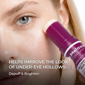 Dr.Melaxin stick closed top view, hygienic twist-up design benefit