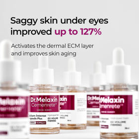 Dr.Melaxin texture drop on skin showing lightweight absorption for smooth finish