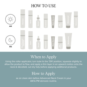 DRMTLGY applying serum to jawline demonstrating targeted lift