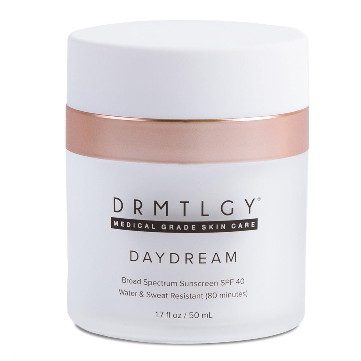 DRMTLGY Day Dream front packaging showing moisturizer and SPF benefits