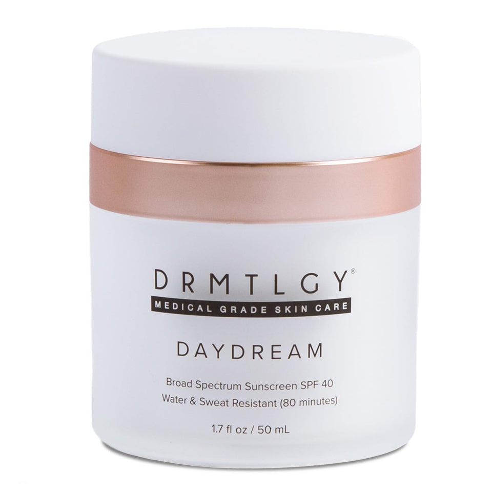 DRMTLGY Day Dream front packaging showing moisturizer and SPF benefits