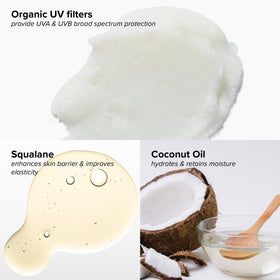 DRMTLGY hydra stick ingredients label closeup showing gentle hydrating components