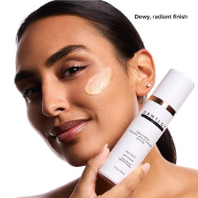 DRMTLGY texture swipe showing sheer blendability and hydrating finish