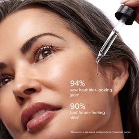 DRMTLGY serum among other skincare products showing easy layering
