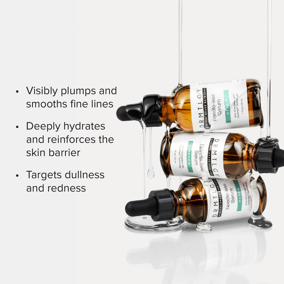 DRMTLGY pipette releasing a droplet highlighting precise application