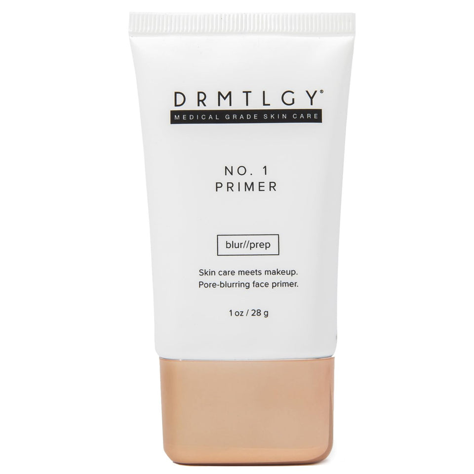 DRMTLGY primer front packaging showing clean design and product benefit