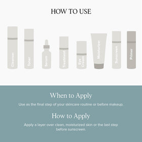 DRMTLGY primer size comparison with a coin showing 1oz travel-friendly volume