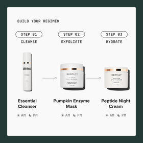 DRMTLGY mask warming demonstration on skin showing mild heat for improved absorption