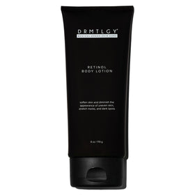 DRMTLGY front bottle view showing clean design and firming benefits