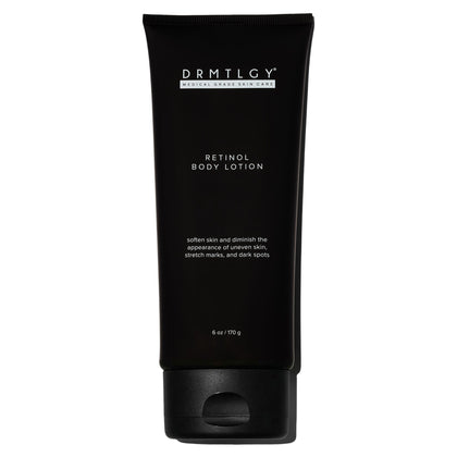 DRMTLGY front bottle view showing clean design and firming benefits