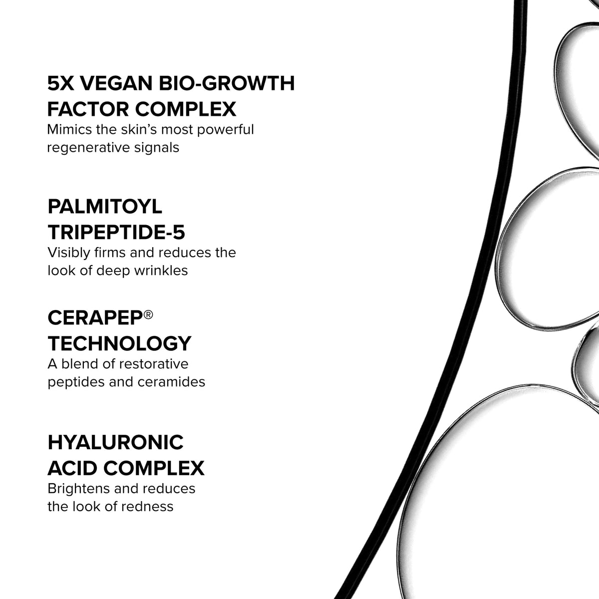 DRMTLGY applying serum to cheek demonstrating layering under moisturizer for hydration benefit