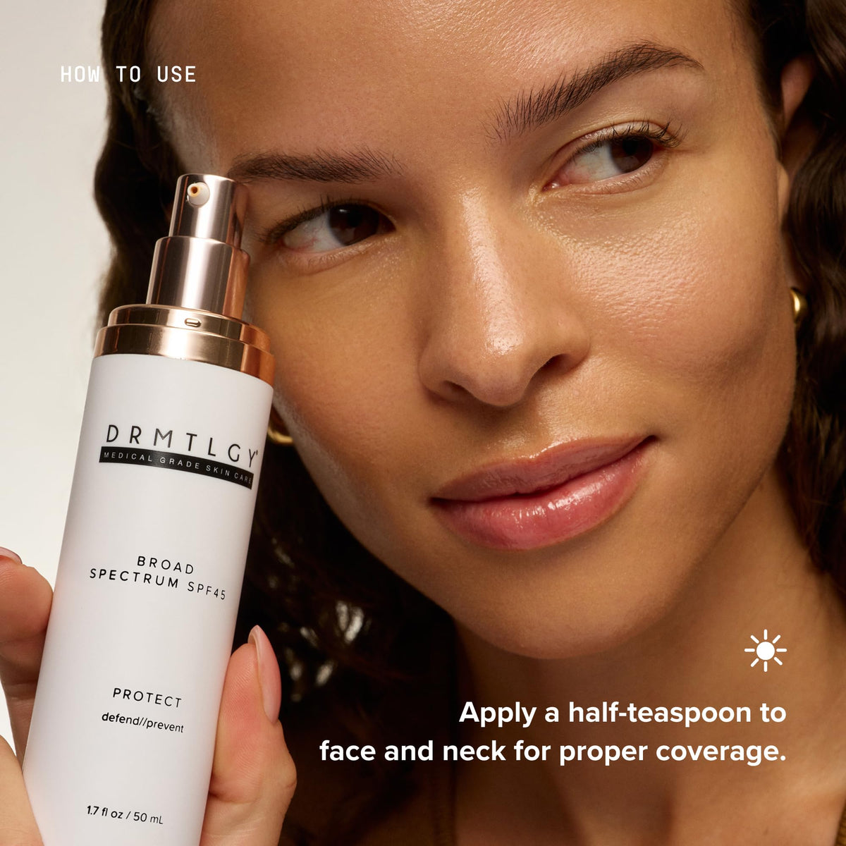 DRMTLGY ingredient visuals with hyaluronic acid and niacinamide support