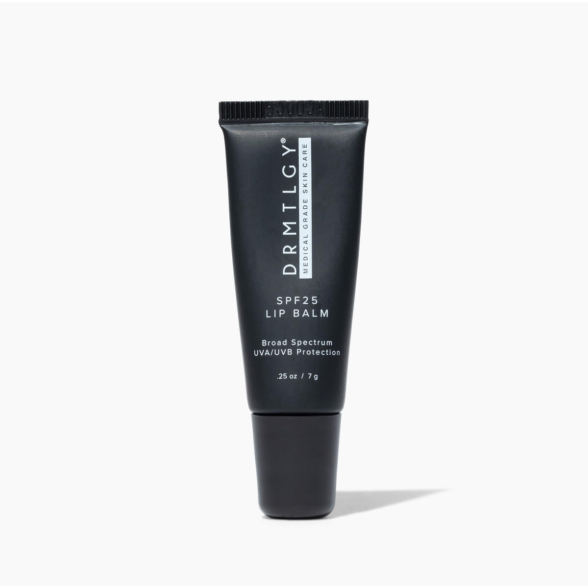 DRMTLGY texture close-up displaying smooth balm finish and moisturizing effect