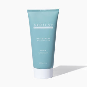 DRMTLGY Water Créme front jar showing neat packaging and hydration benefits