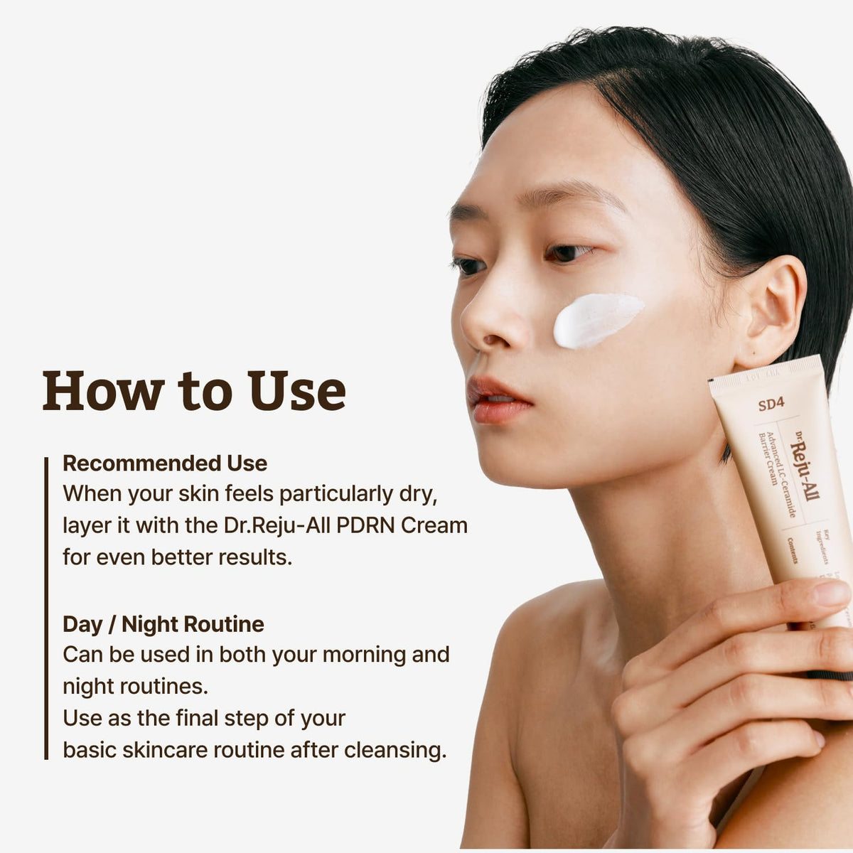 Dr.Reju-All label close-up displaying ingredient highlights and usage directions