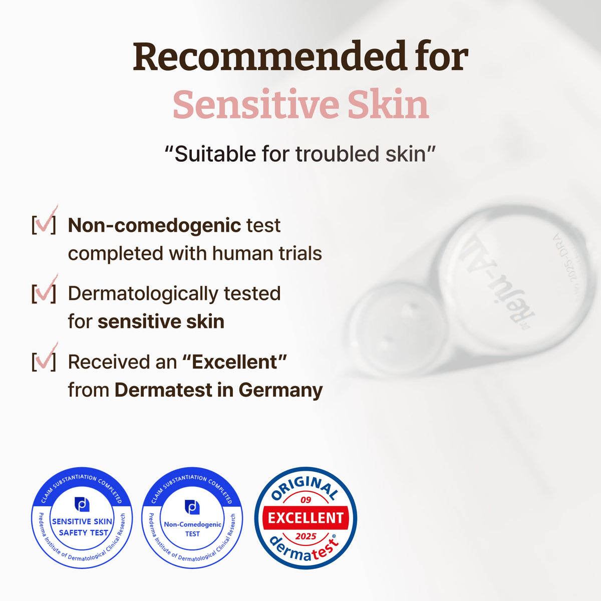 Dr.Reju-All on bathroom vanity in lifestyle scene, communicates routine-friendly skincare benefit