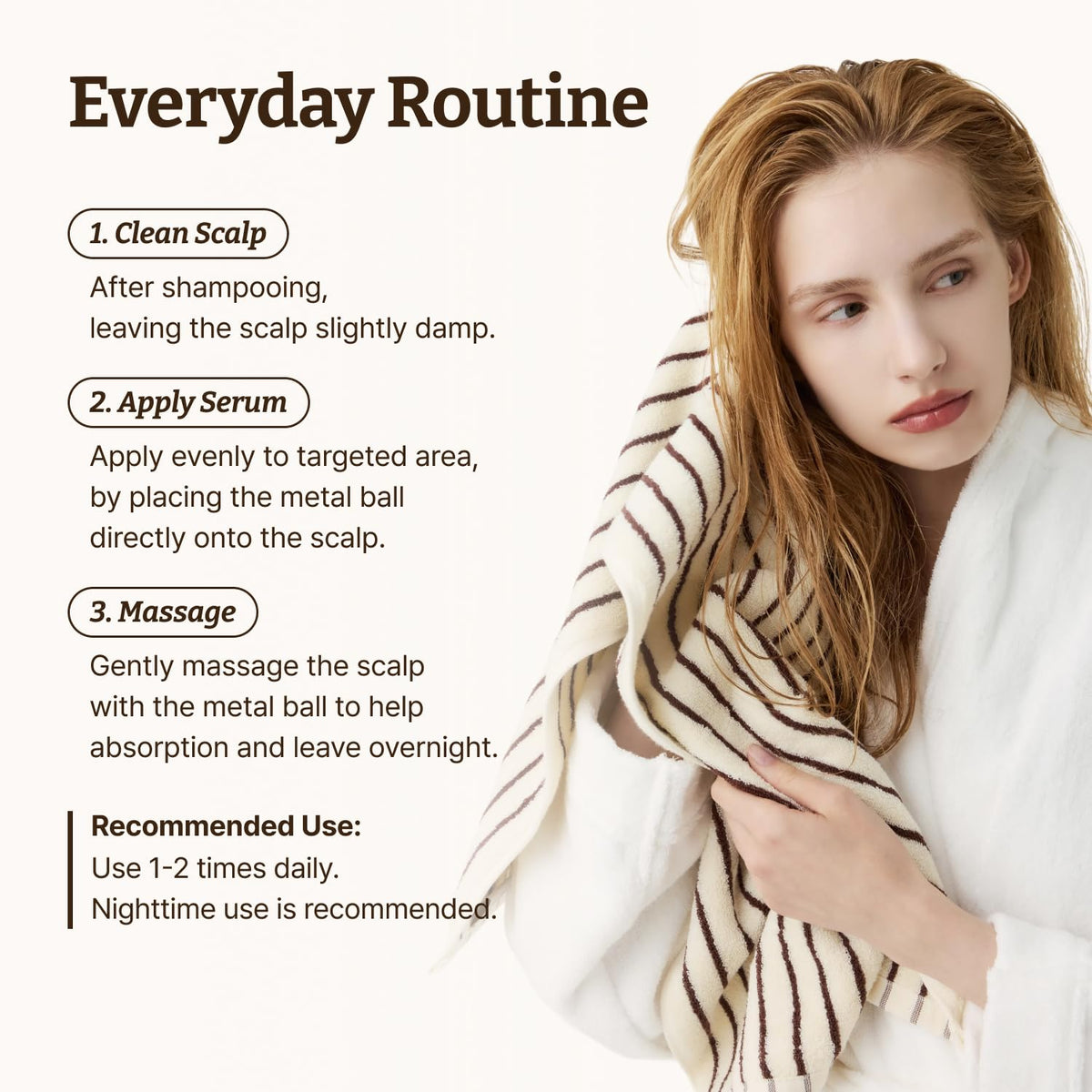 Dr.Reju-All rolling on scalp during massage to soothe and improve root appearance