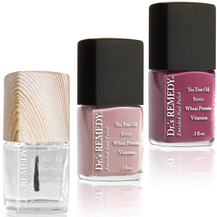Dr.'s Remedy front packaging trio showing kit and benefits