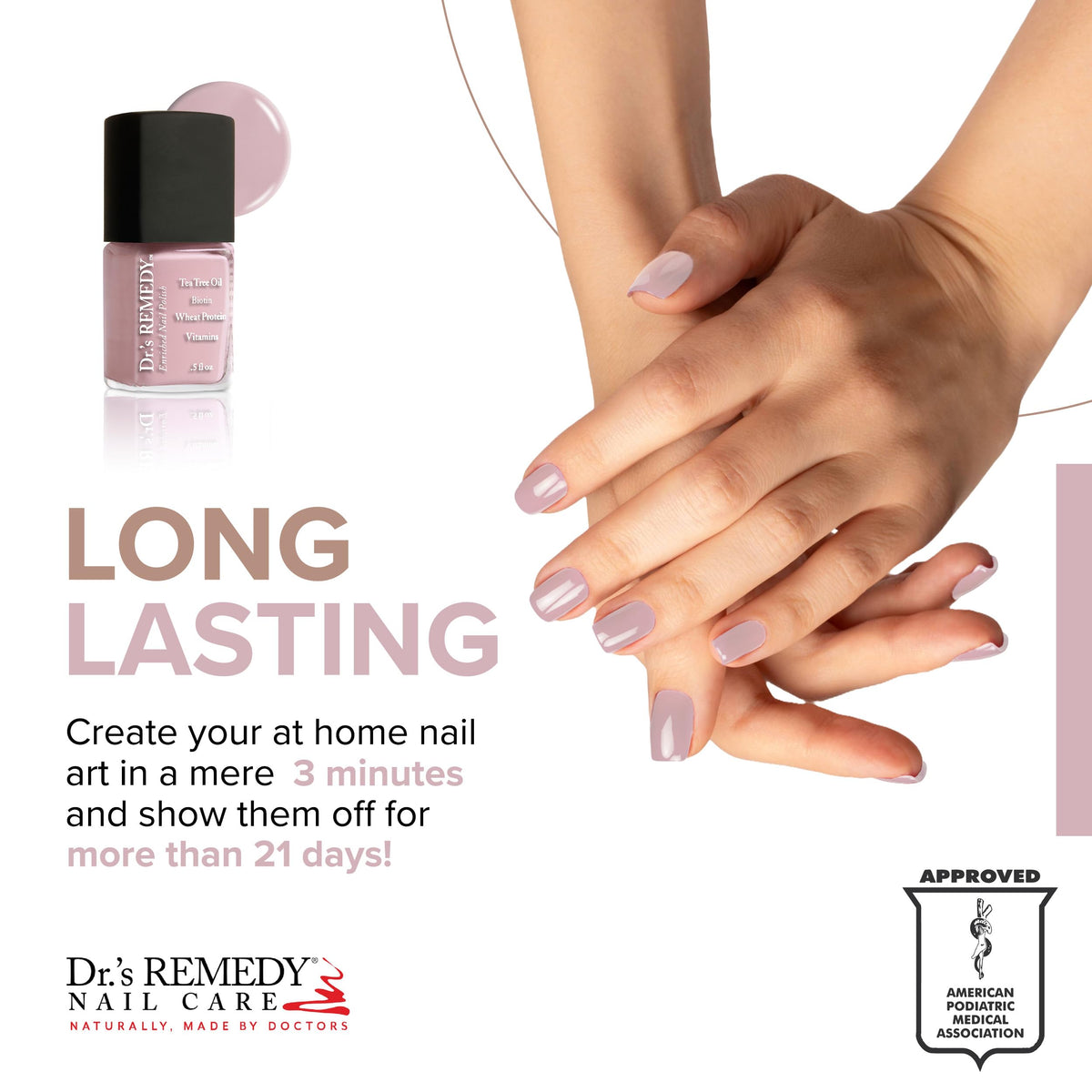 Dr.'s Remedy swatch on skin showing shade payoff and flattering tone benefit
