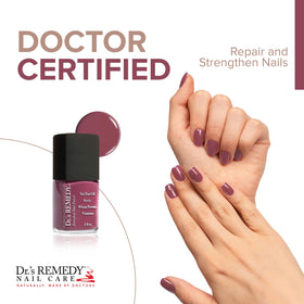 Dr.'s Remedy Brave Berry swatch illustrating rich color payoff
