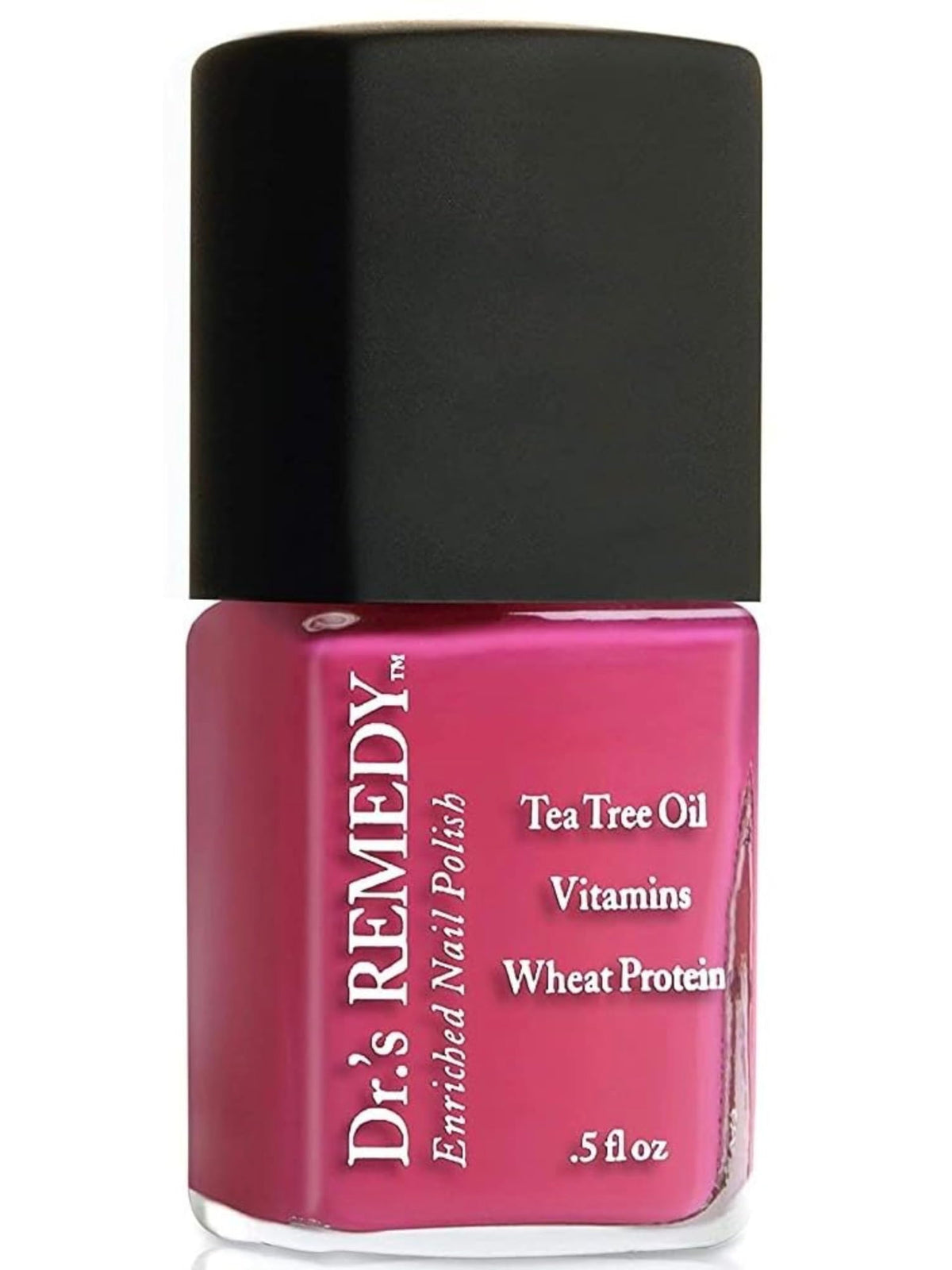 Dr.'s Remedy front bottle showing HOPEFUL Hot Pink vibrant color and benefit of shine
