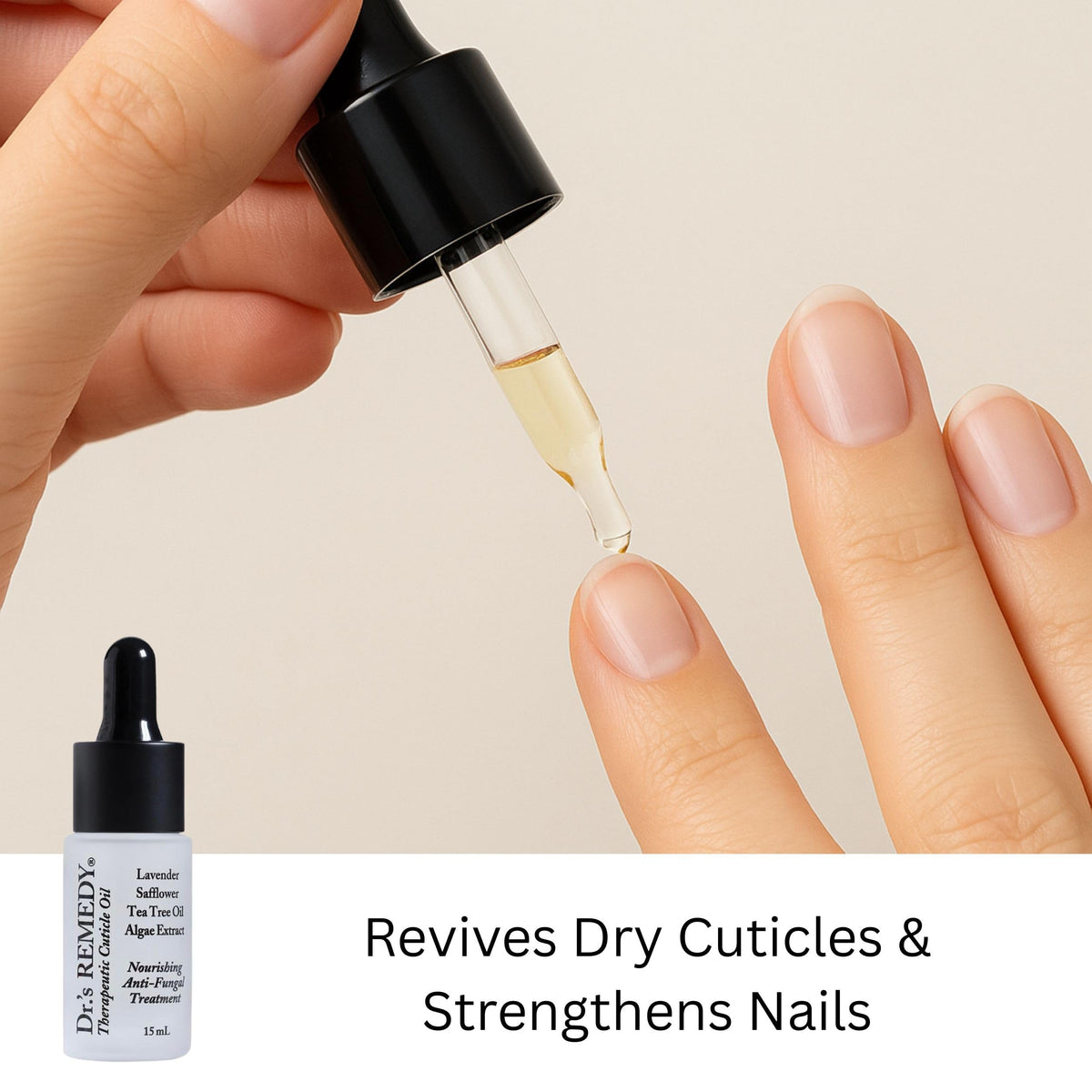 Dr.'s Remedy hydration treatment brush detail showing smooth application and even coverage