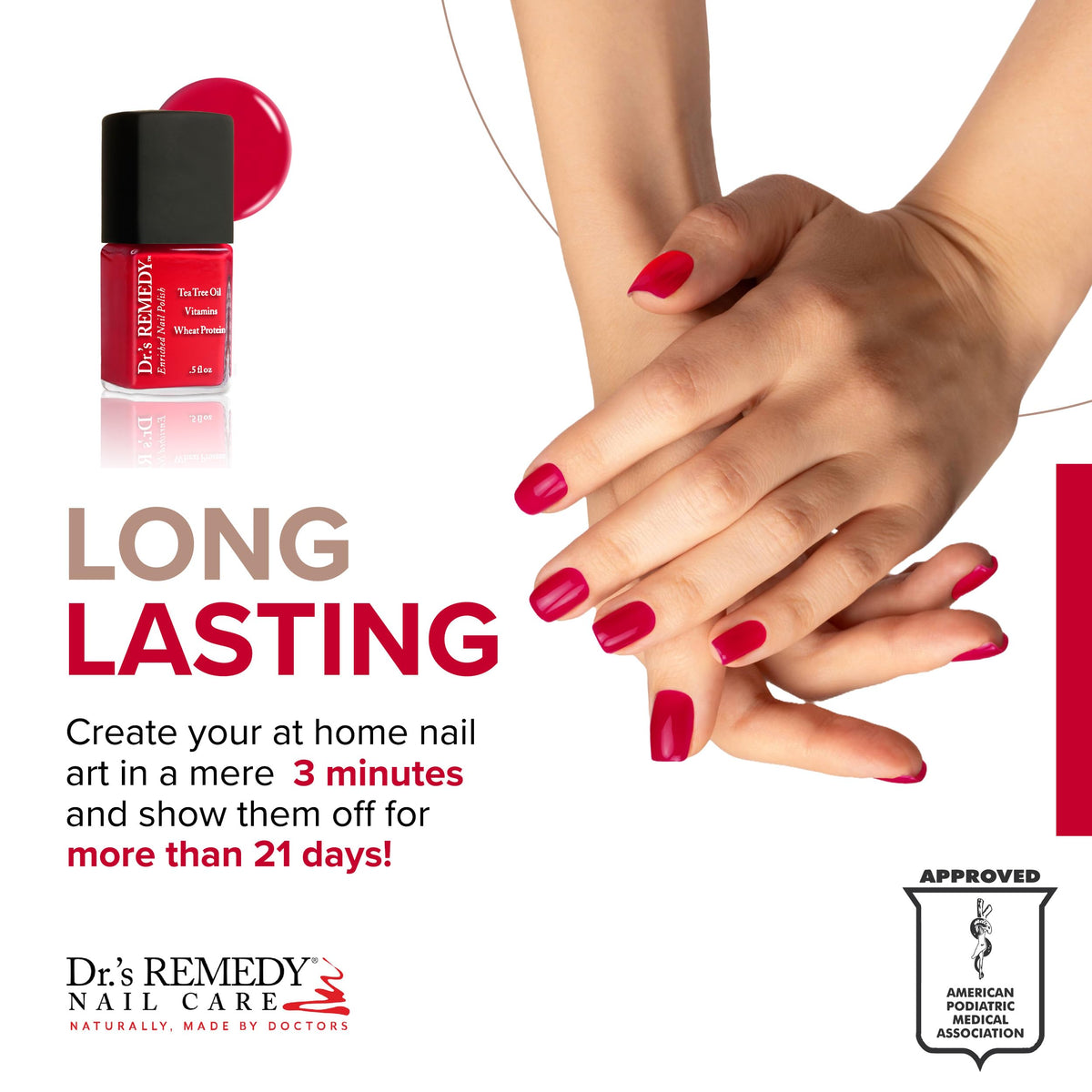Dr.'s Remedy ingredient highlight with biotin and botanicals showing nourishing benefit