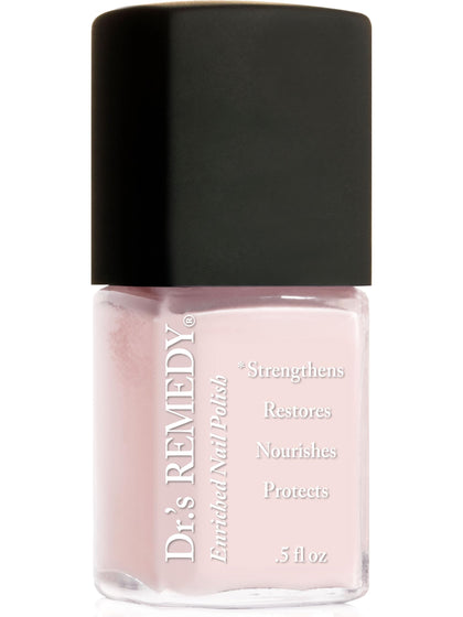 Dr.'s Remedy bottle front view showing perfect petal pink and strengthening benefits
