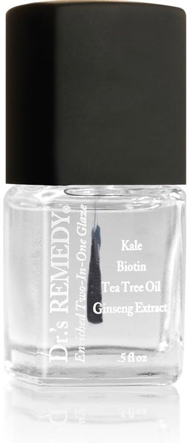 Dr.'s Remedy three bottles lined up displaying each shade and strengthener