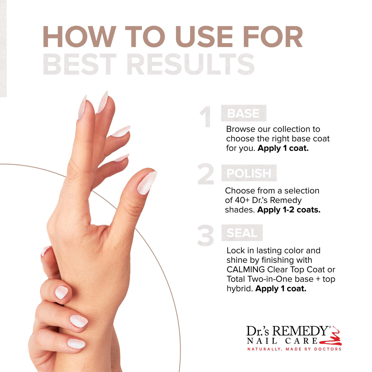 Dr.'s Remedy WISTFUL White label detail showing ingredients and doctor-formulated assurance