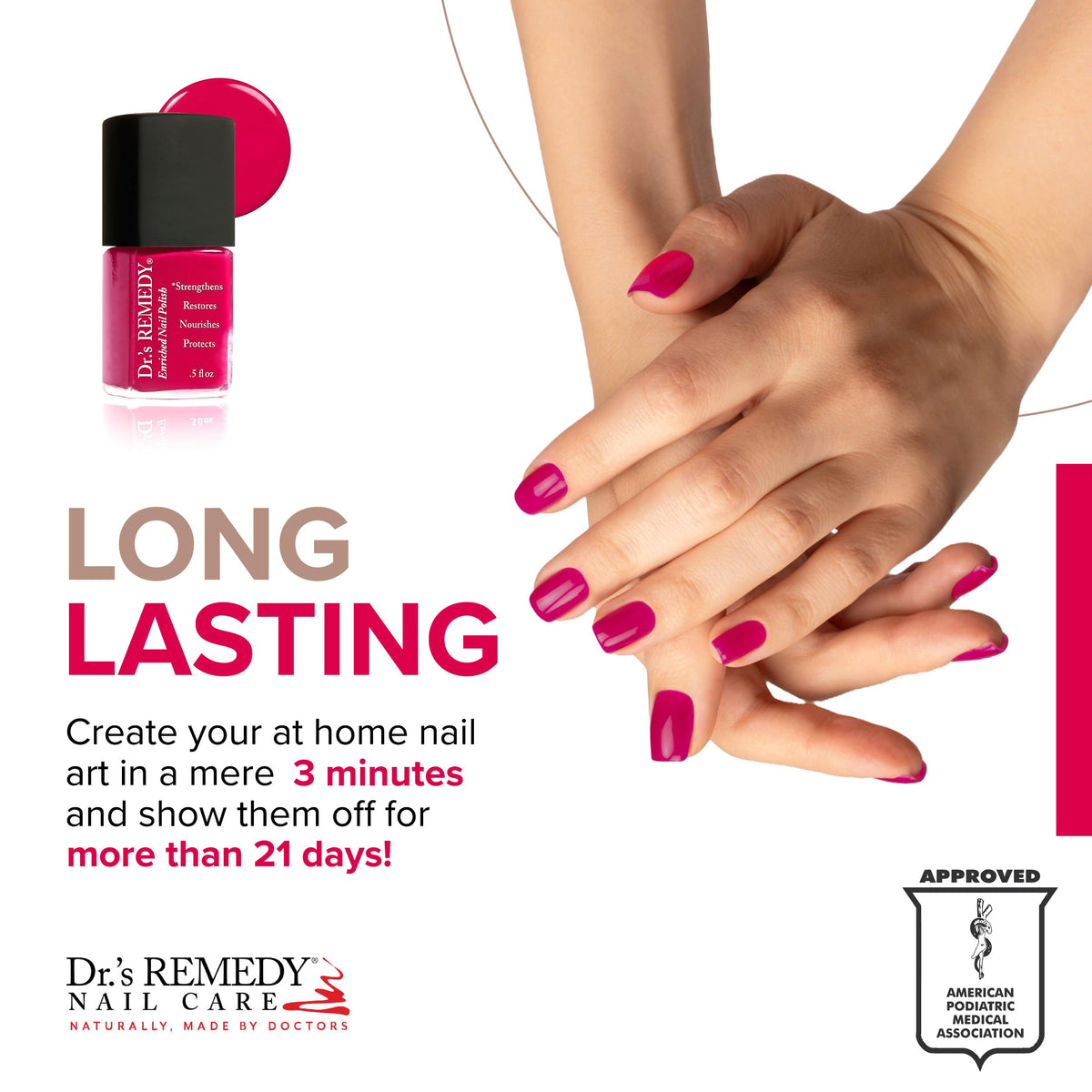 Dr.'s Remedy ingredient label close-up listing biotin and botanical extracts benefits