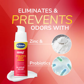 Dr. Scholl's applied between toes demonstrating targeted relief