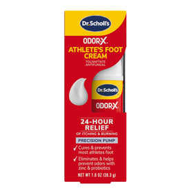 Dr. Scholl's front packaging showing antifungal cream benefits